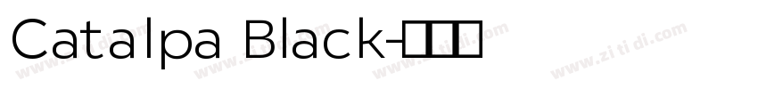 Catalpa Black字体转换